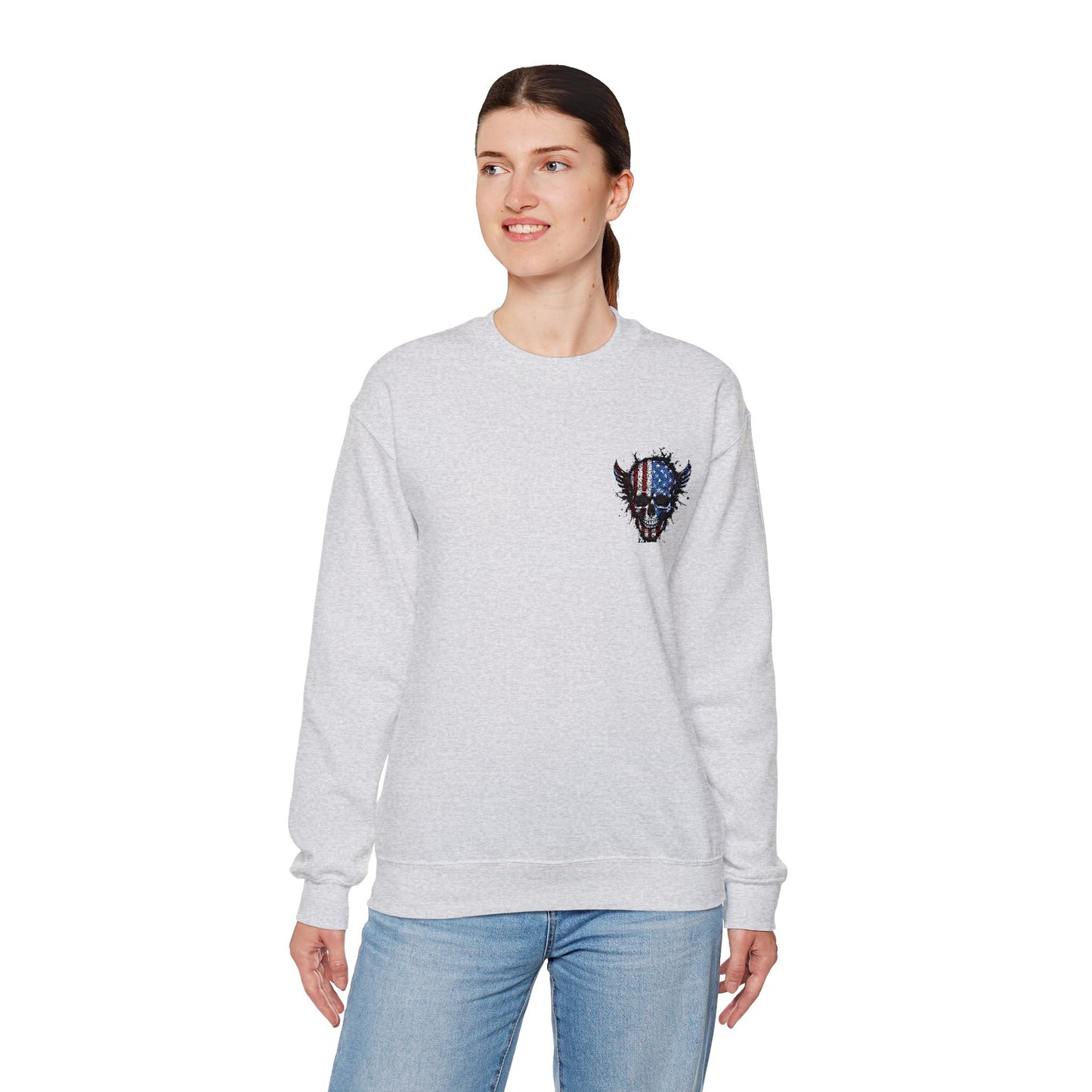 Artistic Graphic Crewneck Sweatshirt - Bold Design for Creative Souls