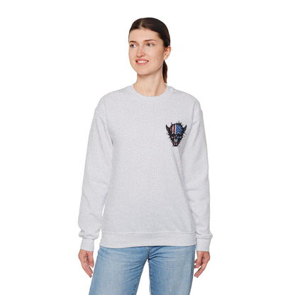 Artistic Graphic Crewneck Sweatshirt - Bold Design for Creative Souls