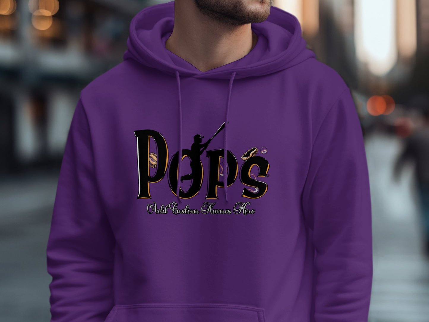 Pops Unique Design Purple Hoodie Product
