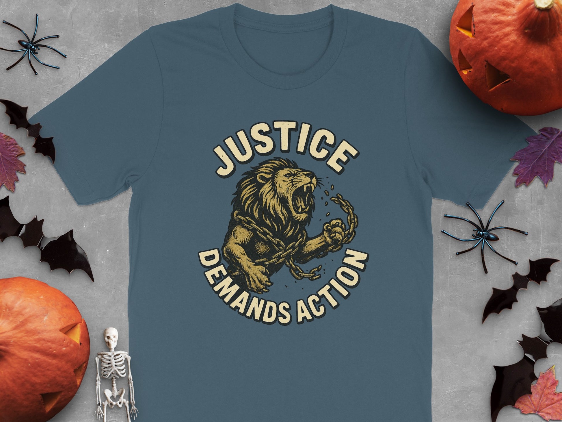 Justice Demands Action with Lion Design t-shirt product