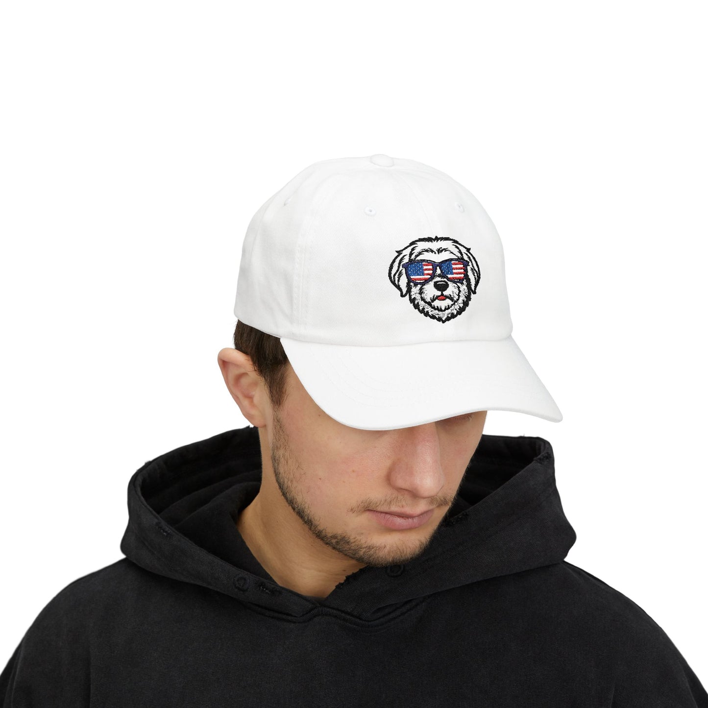 Patriotic Dog Dad Cap - Adjustable Classic Hat for Pet Lovers