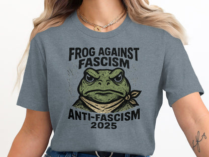 Frog Against Fascism Anti-Fascism 2025 Graphic Shirt