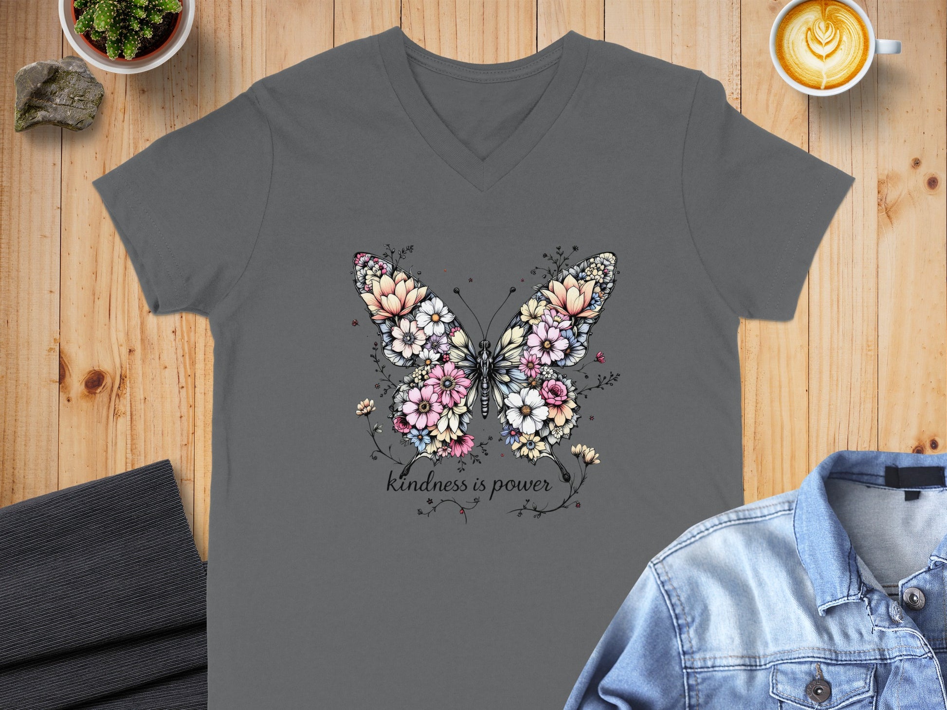 Kindness Is Power Butterfly Graphic T-Shirt product