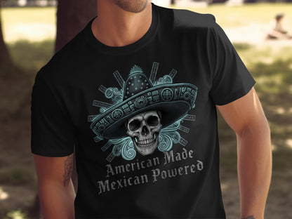 American Made Mexican Powered Skull T-Shirt