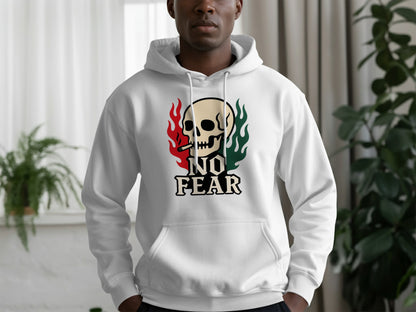 Stylish Skull Design No Fear Hoodie product