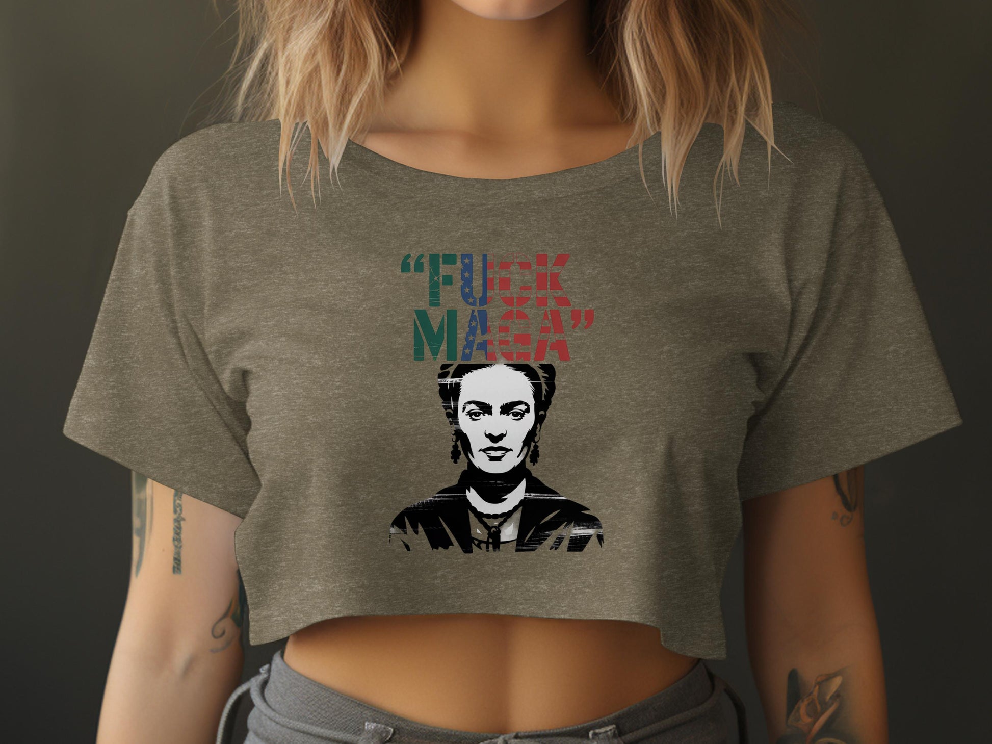 Unique Frida Kahlo Inspired Crop Top Product