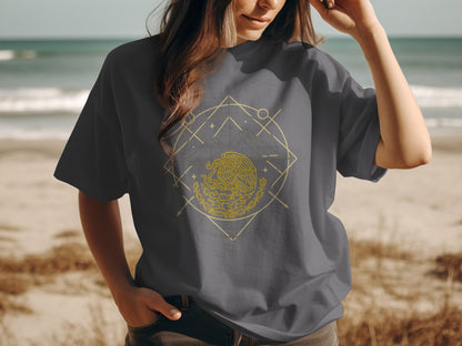 Geometric Eagle Print Graphic Short Sleeve T-shirt product type
