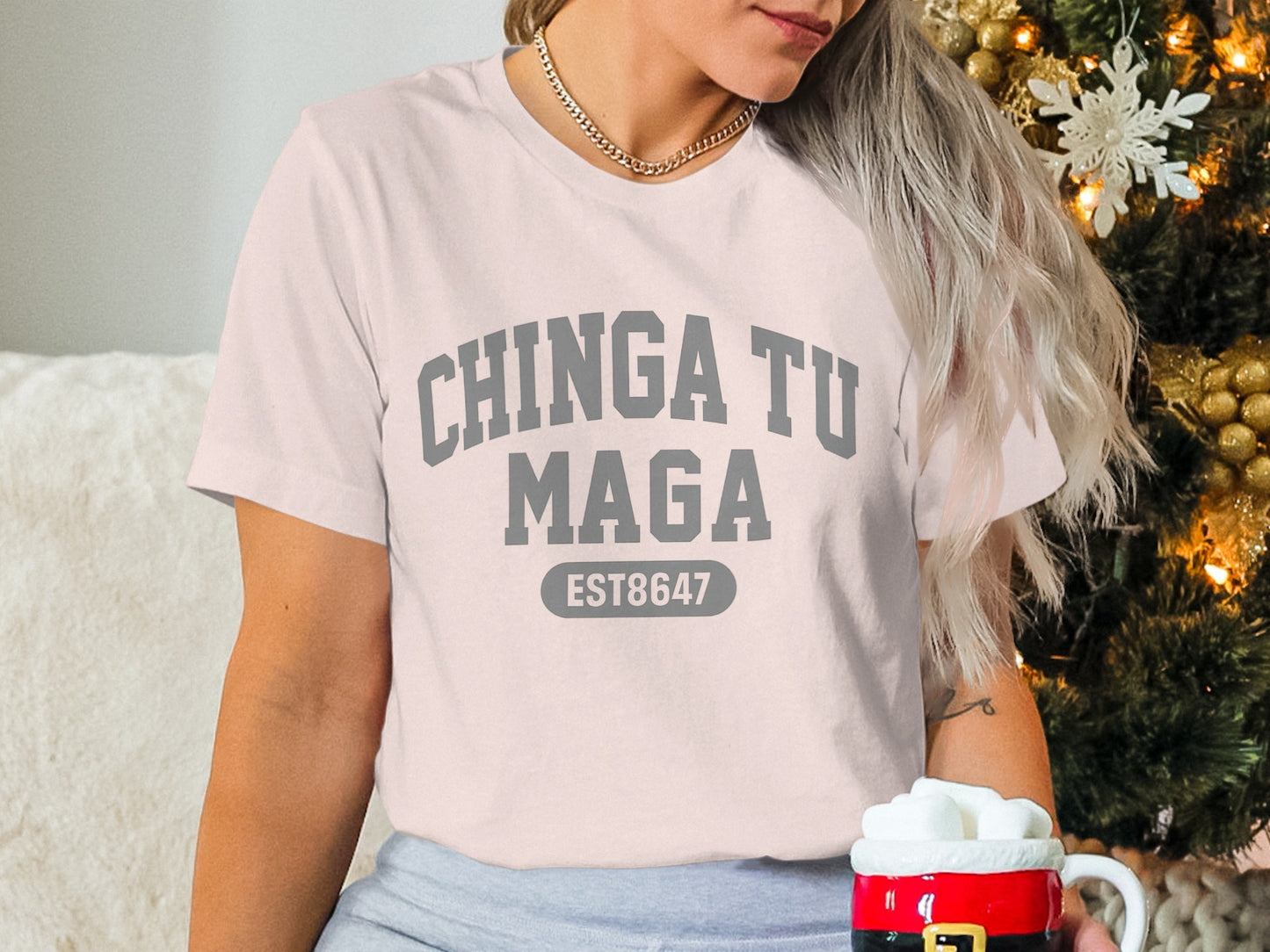 Chinga Tu Maga EST8647 Graphic Tee for Casual Wear