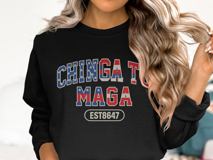 Chinga Tu Maga Statement Sweatshirt for Bold Expression