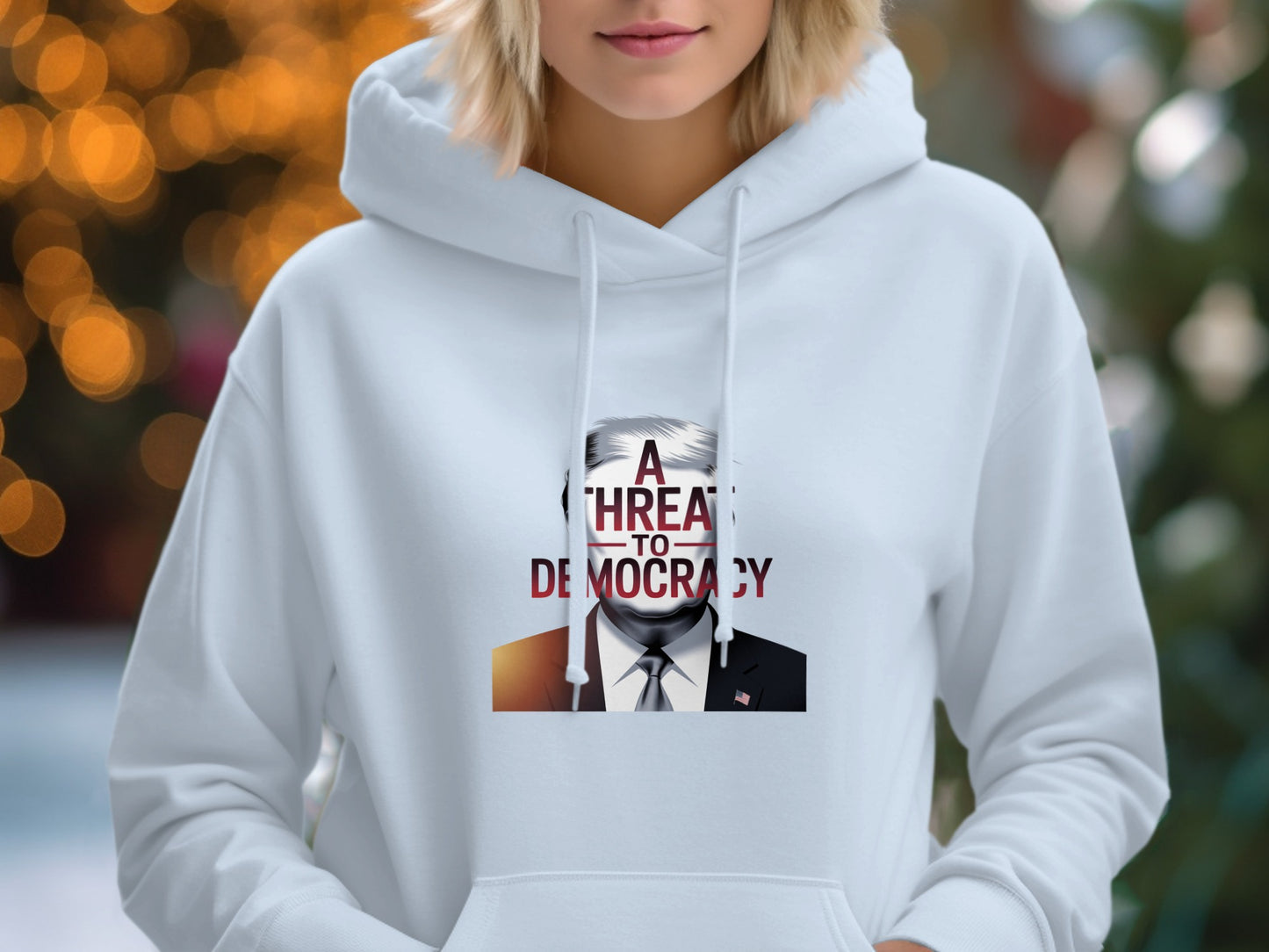 A Threat To Democracy Graphic Hoodie product type