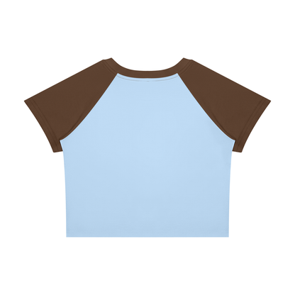Antifa Funny Crop Tee Women’s Raglan Color Block Baby T-Shirt