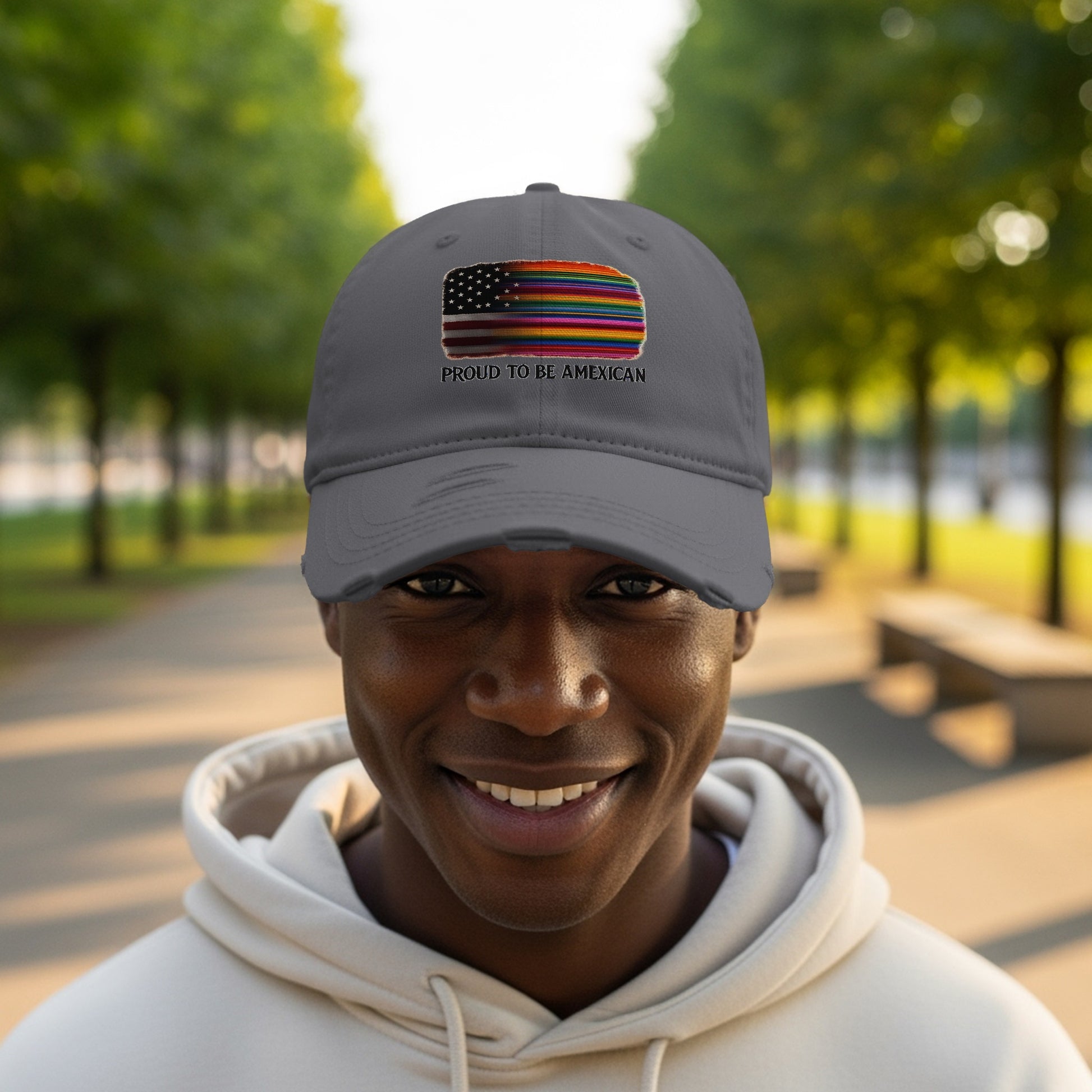 Proud To Be American Rainbow Flag Hat product type