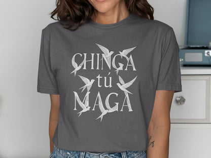 Chinga Tu Naga Graphic Tee Casual Shirt Apparel product type