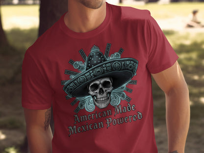 American Made Mexican Powered Graphic T-shirt