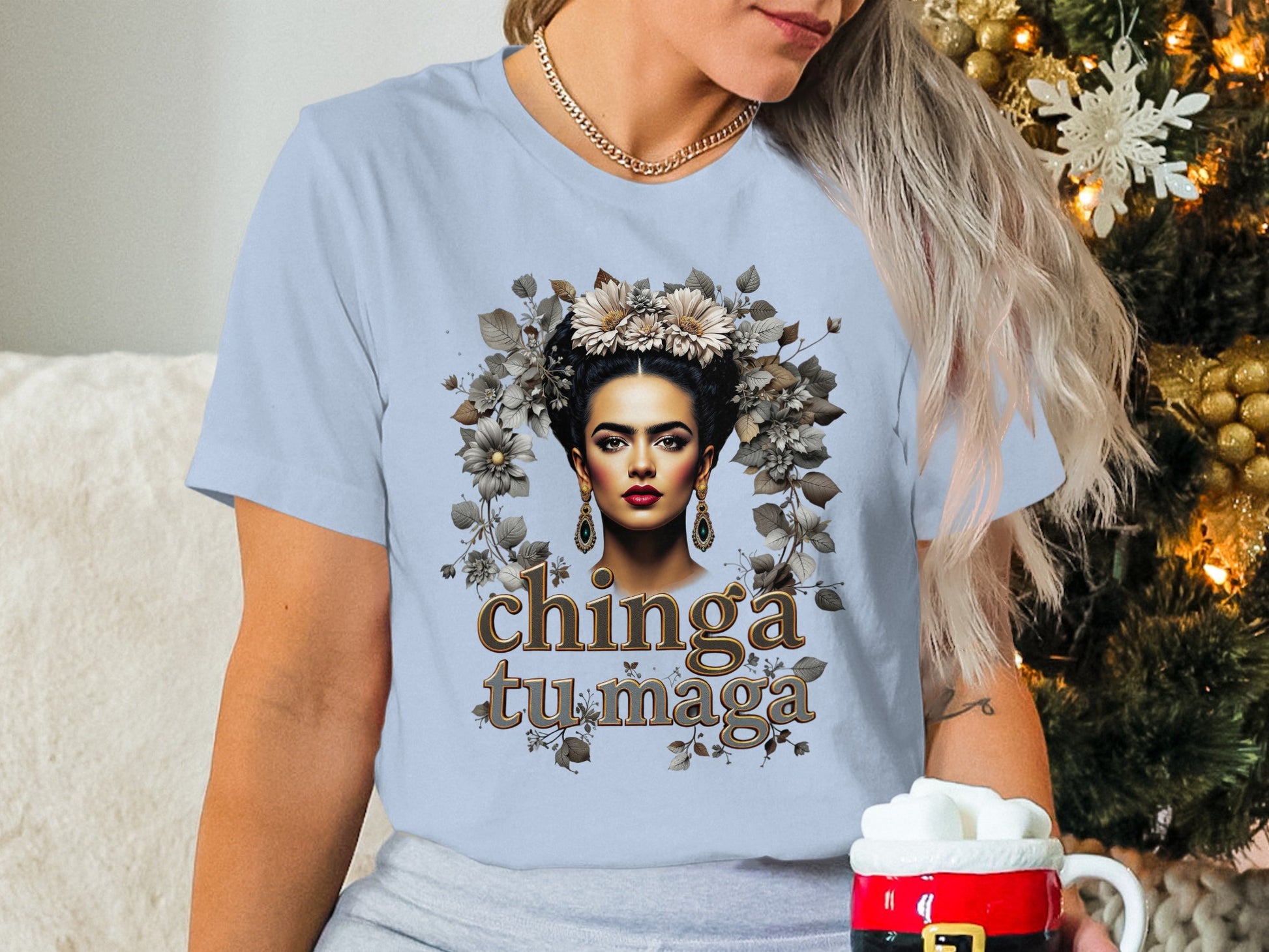 Stylish Vintage Chinga Tu Maga Graphic Tee