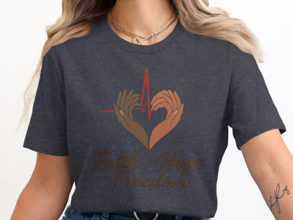 Faith Hope Freedom Graphic T-Shirt Product