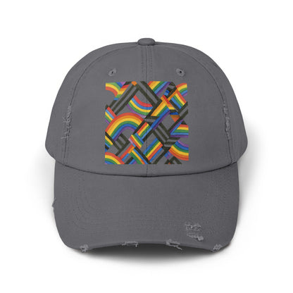 Colorful Geometric Patterned Gray Baseball Cap product