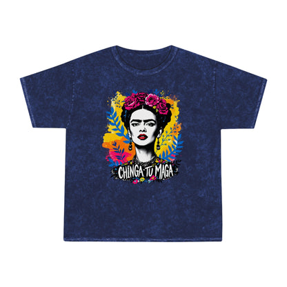 Frida Kahlo Against vintage Tee — USA Made Mineral Wash Graphic T-Shirt
