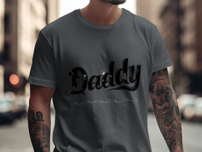 Daddy Printed Design Short Sleeve T-Shirt product