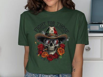 Distinctive Graphic Tee Fight for Those Shirt product type