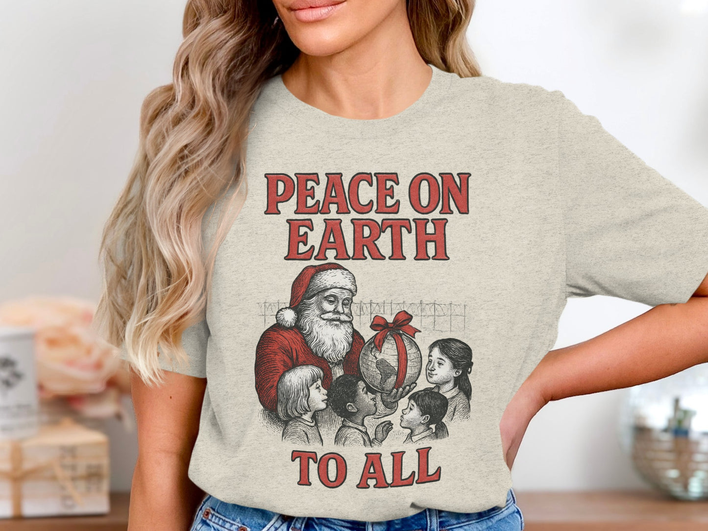 Peace On Earth To All Christmas Shirt