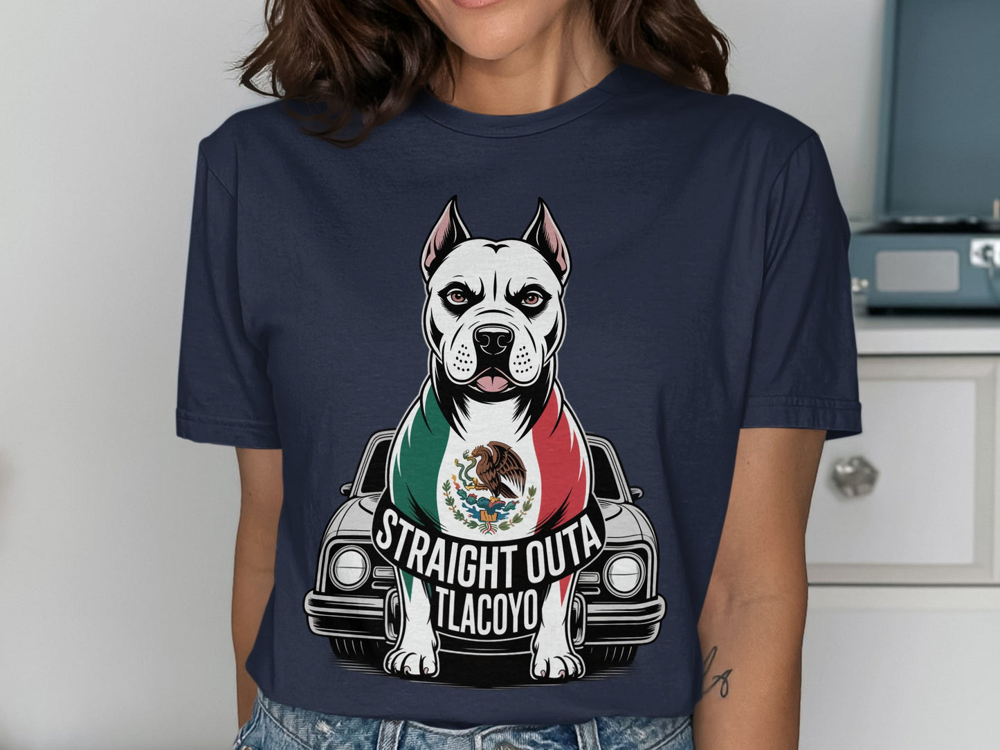 Straight Outa Tlacoyo Dog Graphic T-shirt product