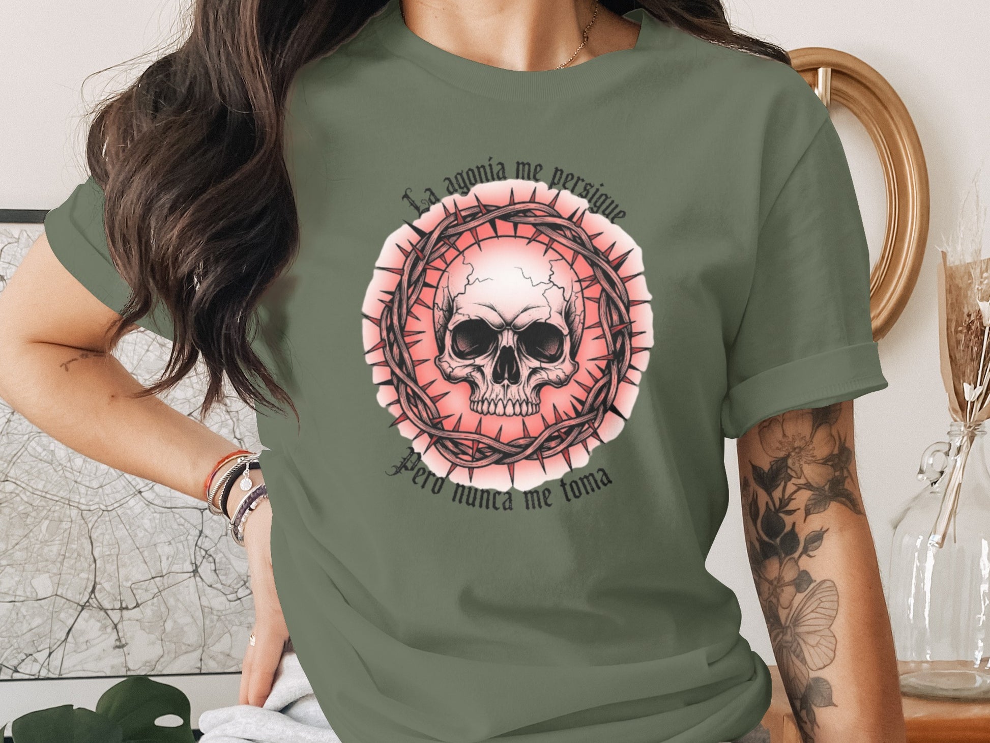 Edgy Skull Graphic Tee Urban Streetwear Fashion product