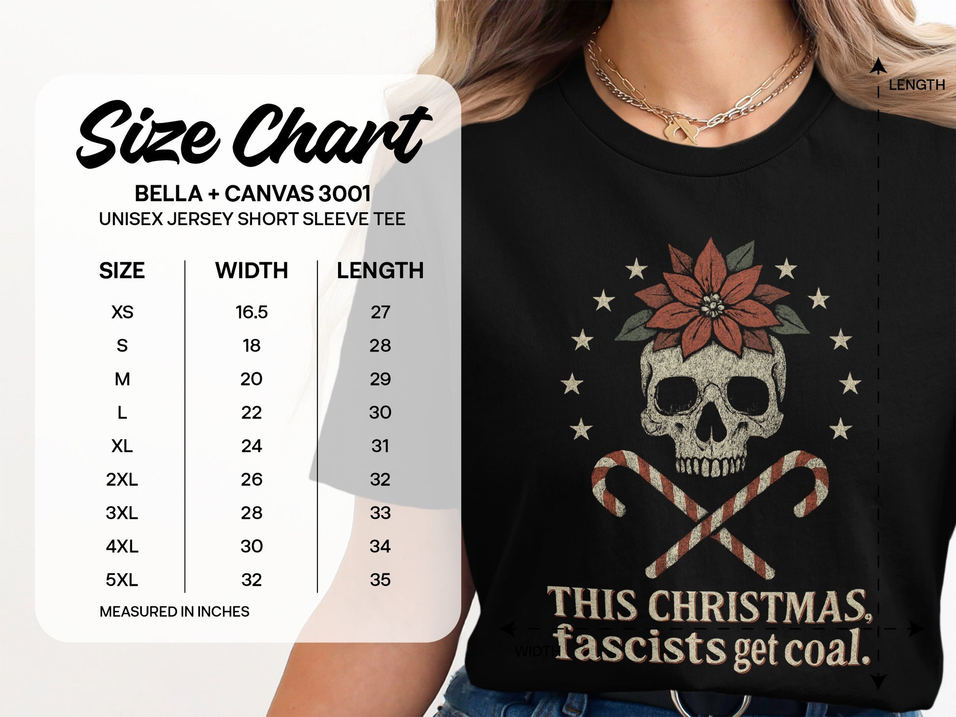 This Christmas Fascists Get Coal Graphic T-shirt