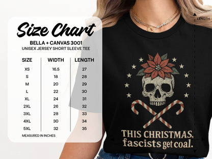 This Christmas Fascists Get Coal Graphic T-shirt