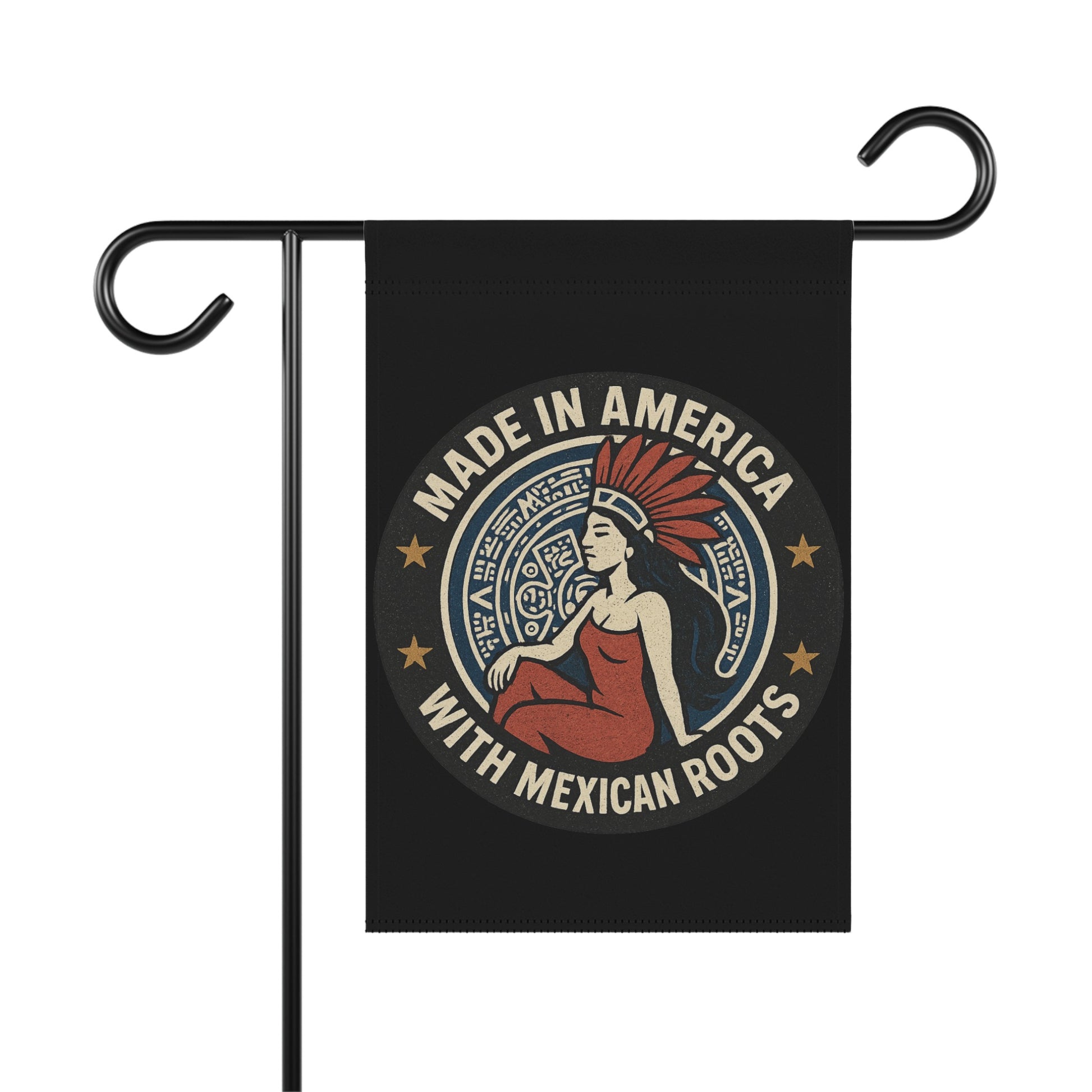 Made in America with Mexican Roots Decorative Flag
