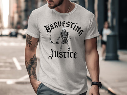 Harvesting Justice Skeleton Graphic T Shirt product