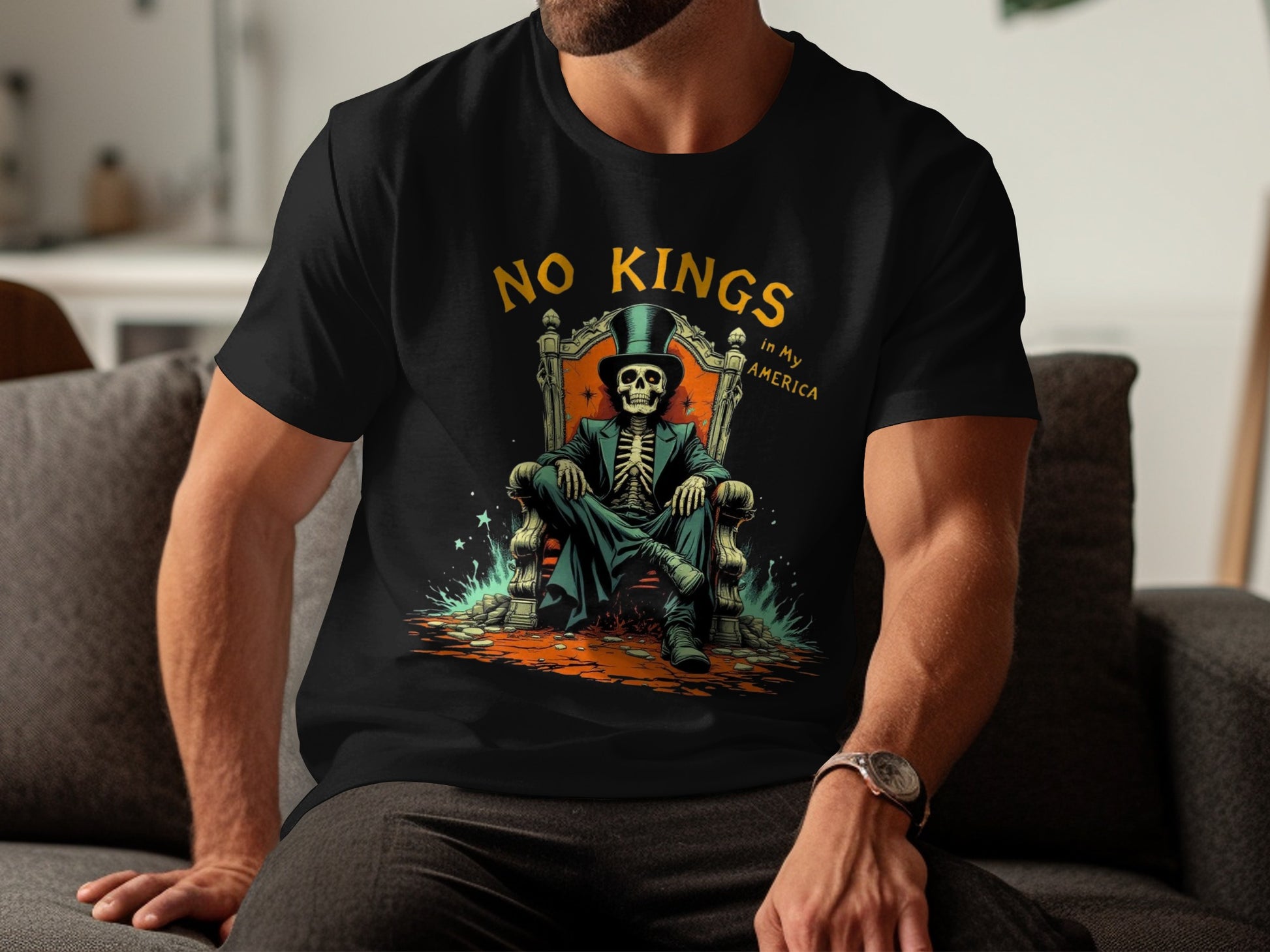 No Kings in My America Graphic T-Shirt product type