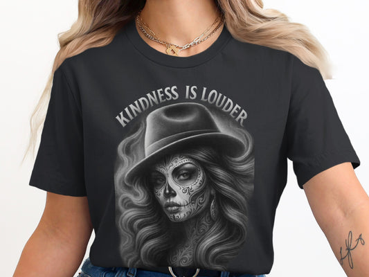 Kindness Is Louder Skull Graphic T-Shirt product