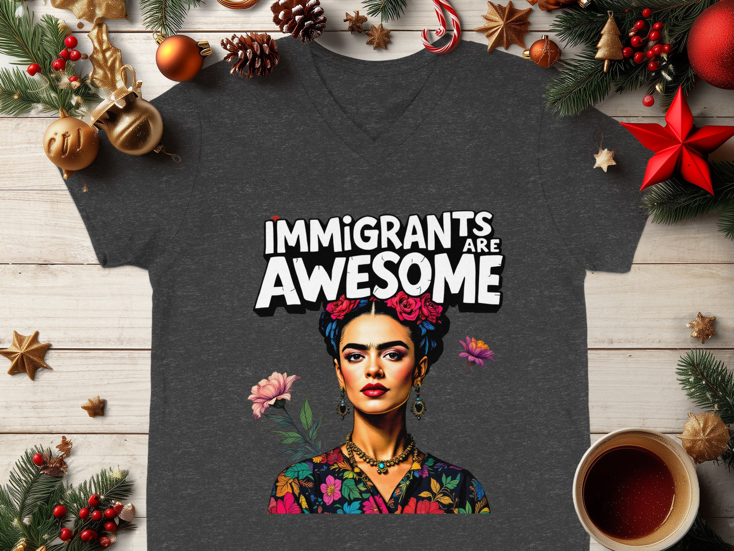 Immigrants Are Awesome Graphic Tee for sale in store