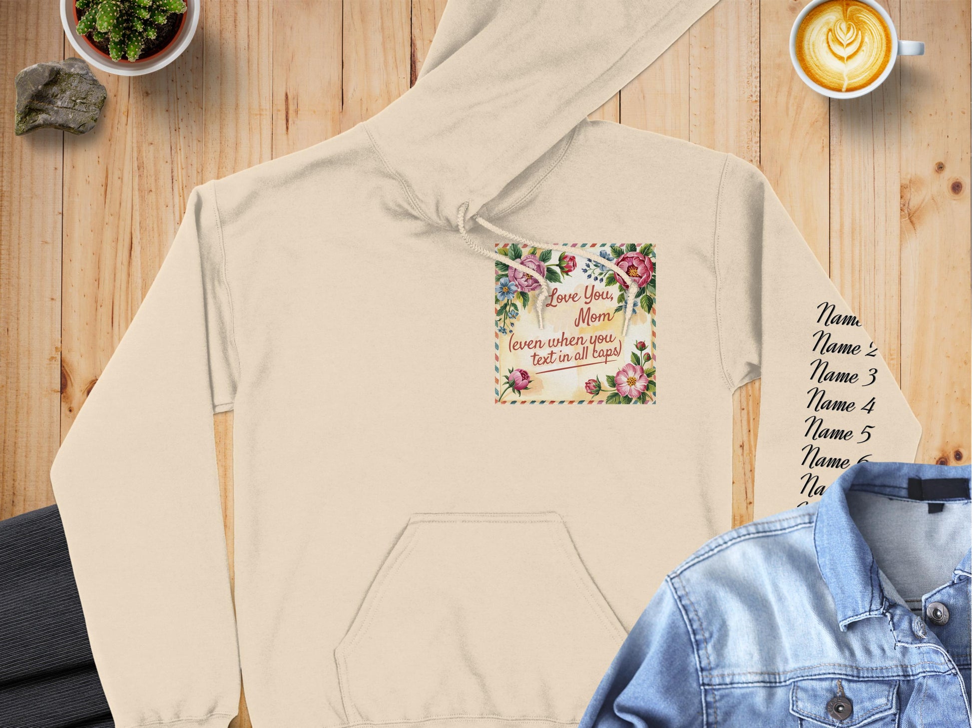 Love You Mom Even When You Text In All Caps Hoodie product