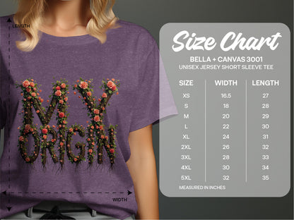 Vibrant Wildflower Letters Graphic T-Shirt product