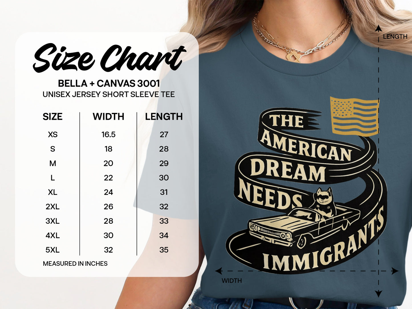 The American Dream Needs Immigrants Short Sleeve Tee