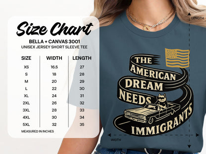 The American Dream Needs Immigrants Short Sleeve Tee