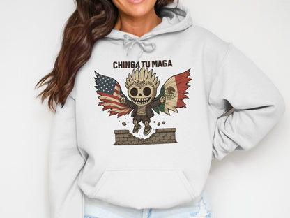 Chinga Tu Maga Skeleton Hoodie Unique Stylish Hoodie product