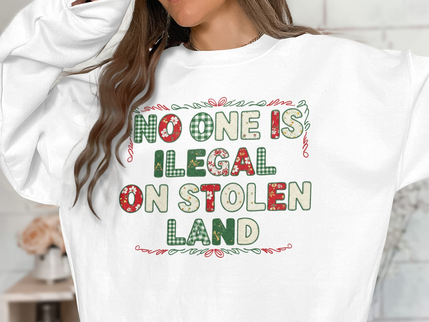 No One Is Illegal on Stolen Land Bold Statement Shirt