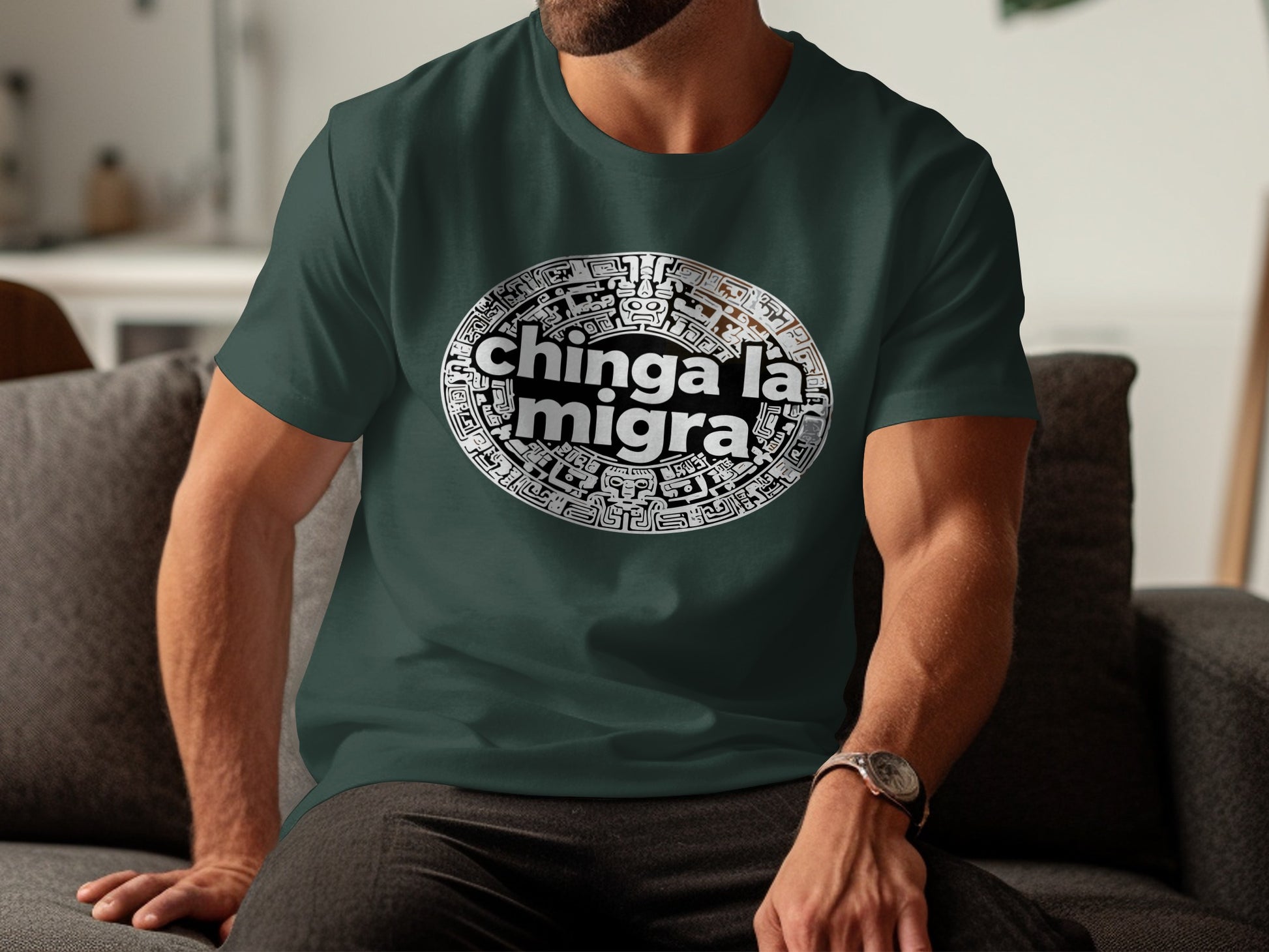 Statement Graphic Tee Chinga La Migra T-shirt product