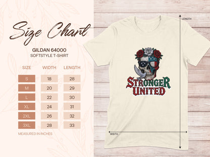 Stronger United Skull T-shirt apparel product