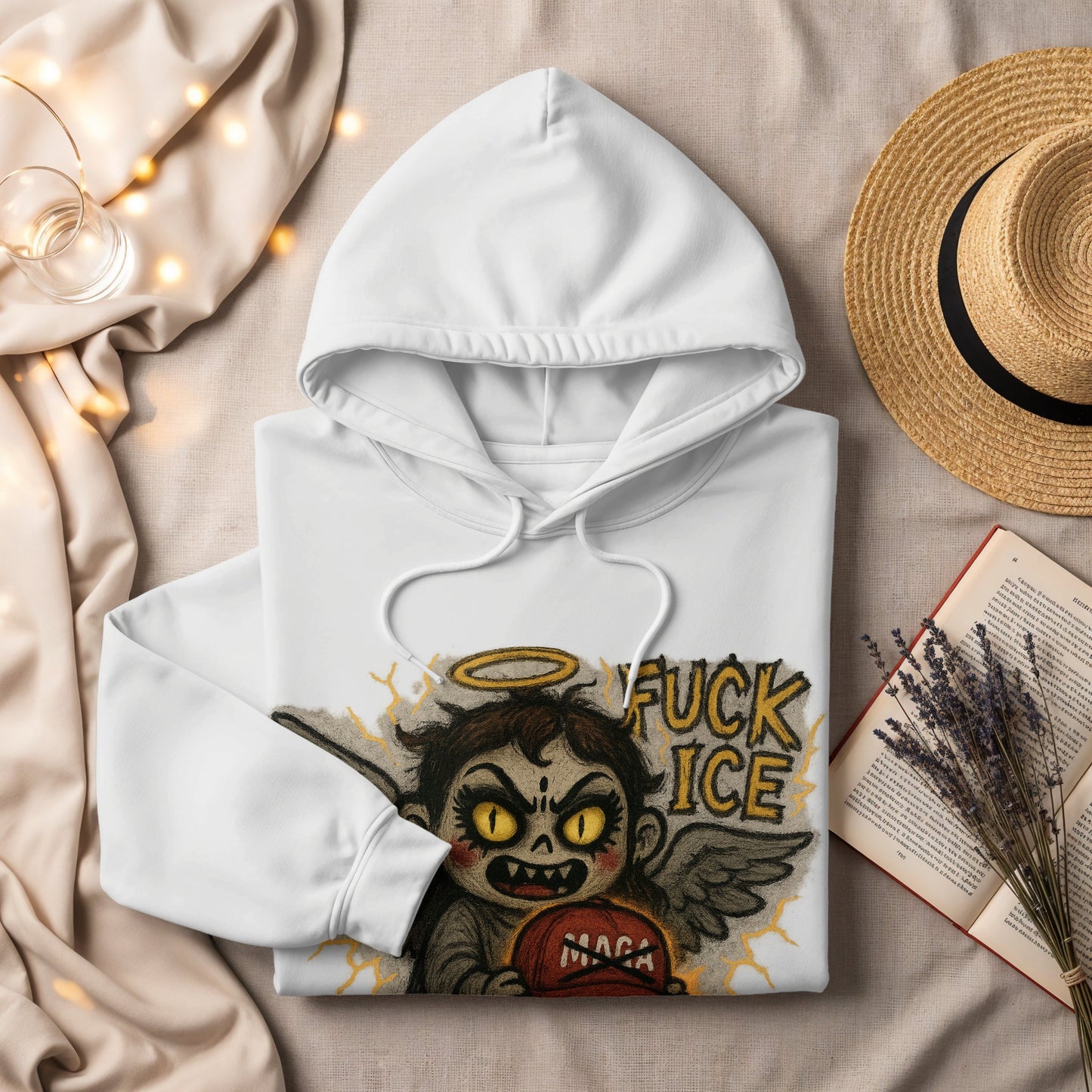 Vintage Inspired Angel Themed Hoodie product