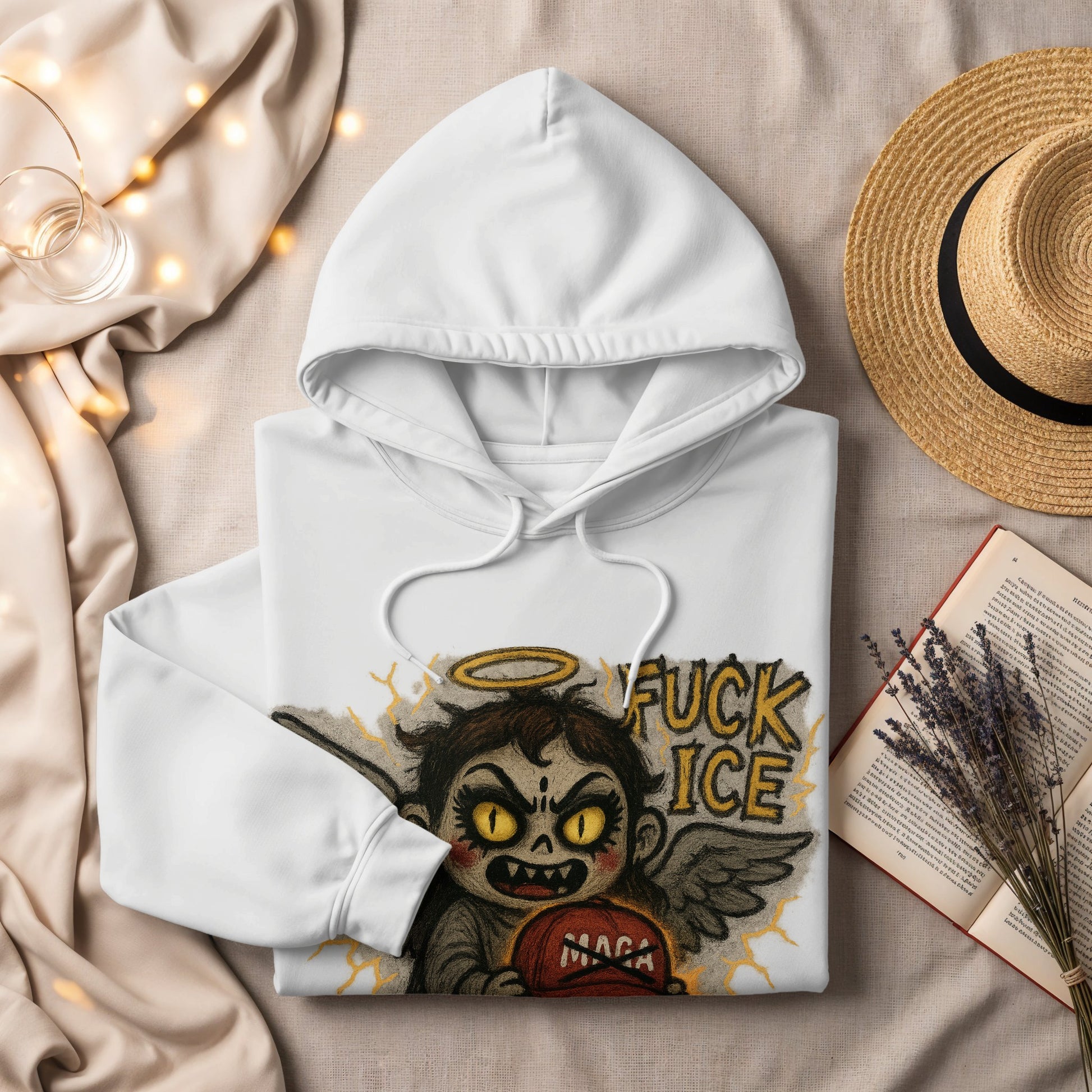Vintage Inspired Angel Themed Hoodie product