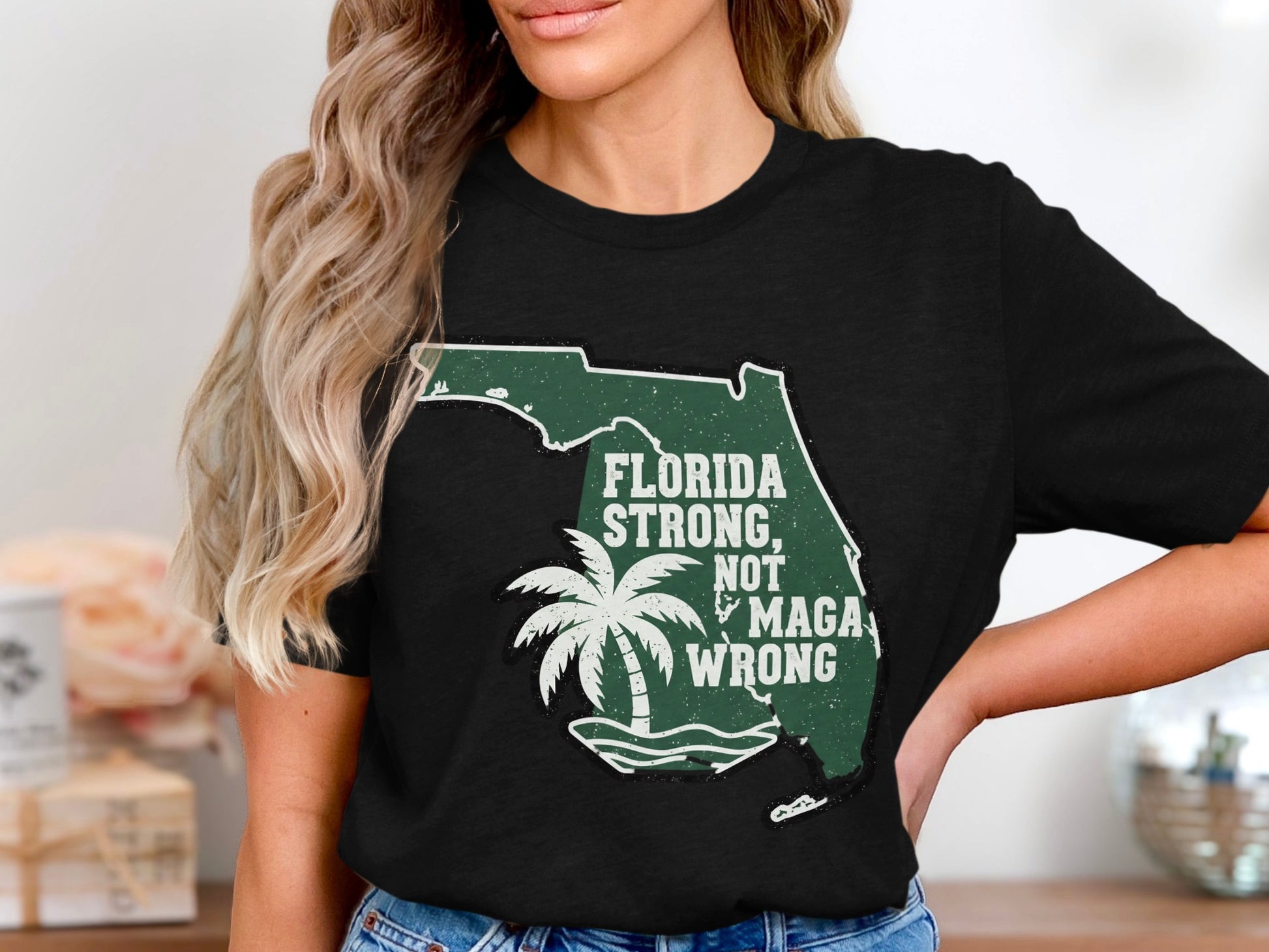 Florida Strong Not Maga Wrong Florida T-Shirt product