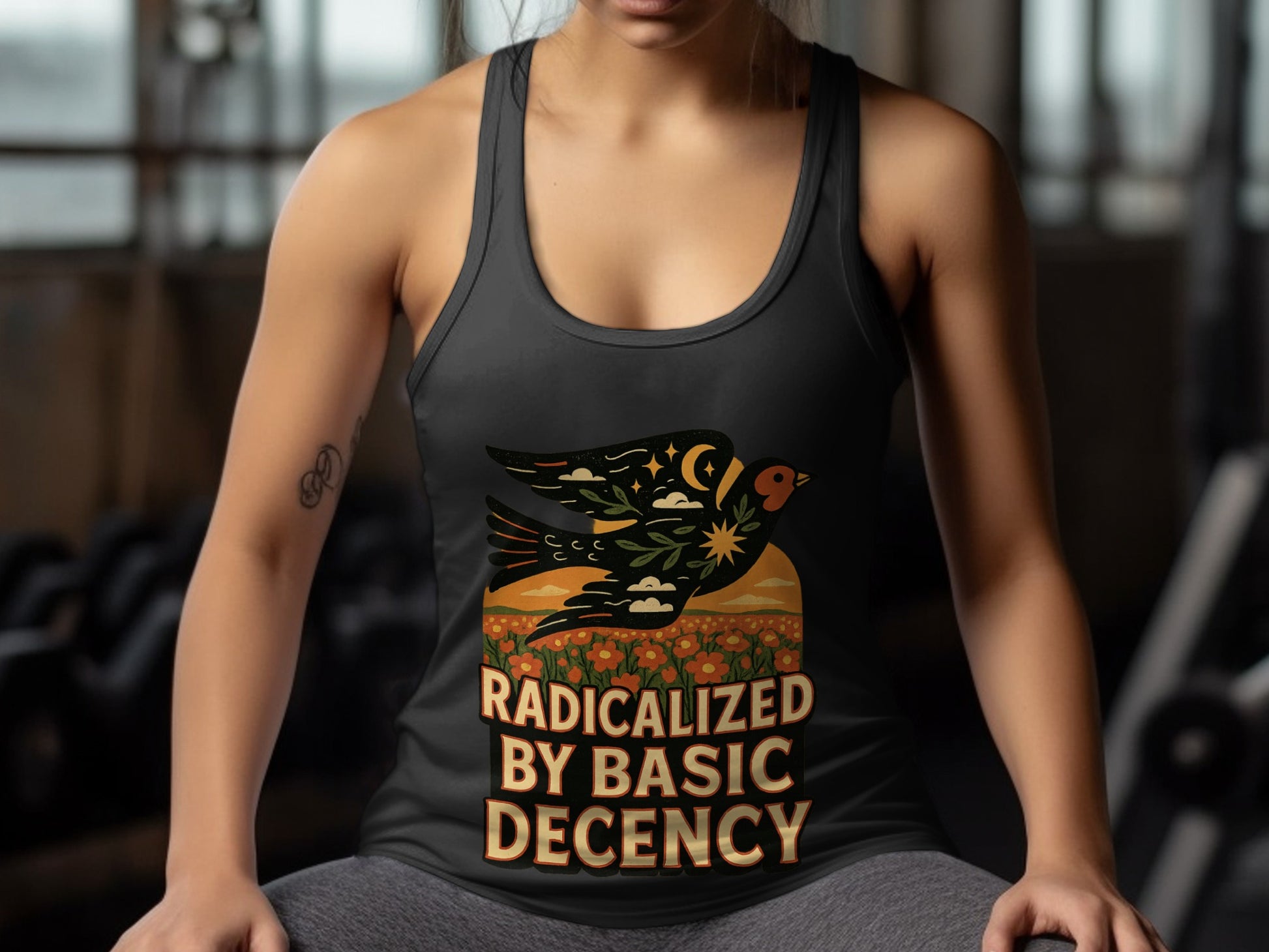 Radicalized By Basic Decency tank top