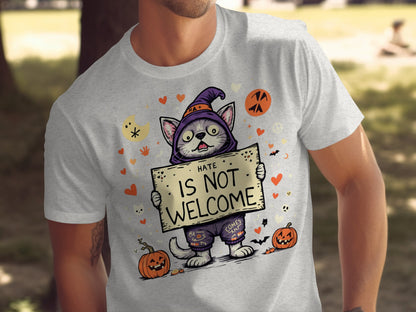 Halloween Cat Hate Is Not Welcome T-Shirt product