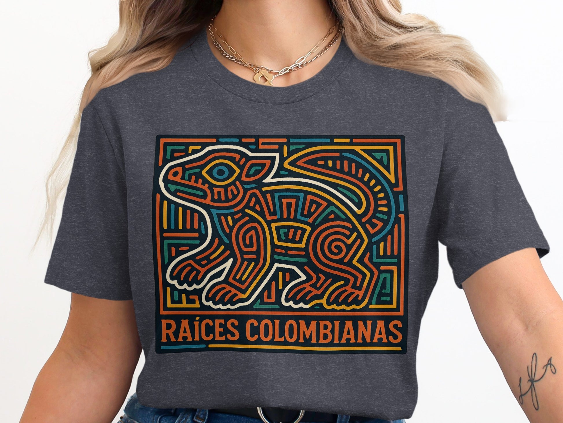Vibrant Raíces Colombianas Graphic T-Shirt product type