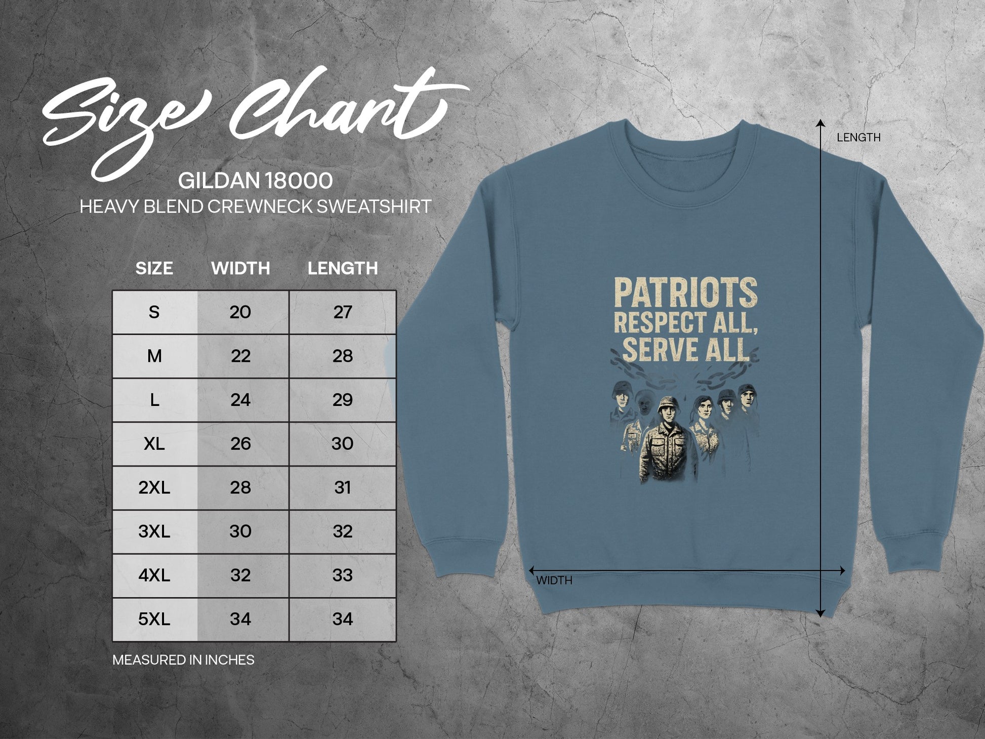 Patriots Respect All Serve All Sweatshirt product type