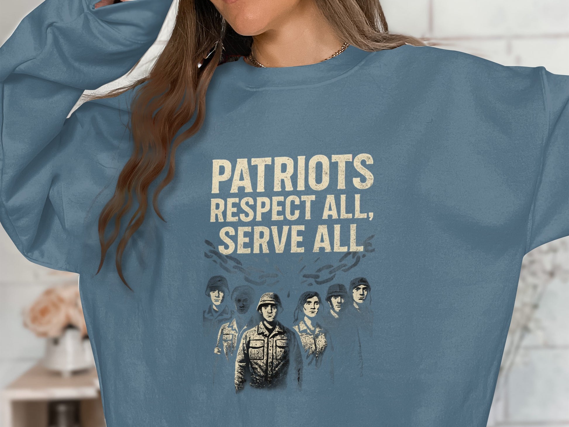 Respect All Serve All Graphic Sweatshirt product